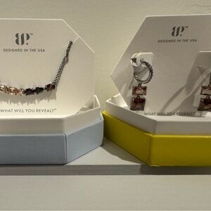 Set of Bomb Party Smokey Topaz & Brown
Tourmaline Cubic Zirconia Hematite